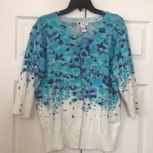 1X L, XL Carole Little Button Cardigan Sweater.